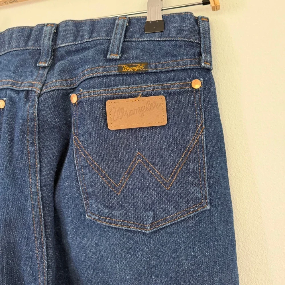 Wrangler Cowboy Cut Straight Leg Rigid Indigo Denim Jeans Mens 30x31 13MWZ